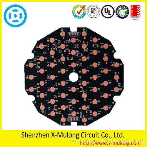 Single Sided Aluminium PCB with Black Mask (E315391)